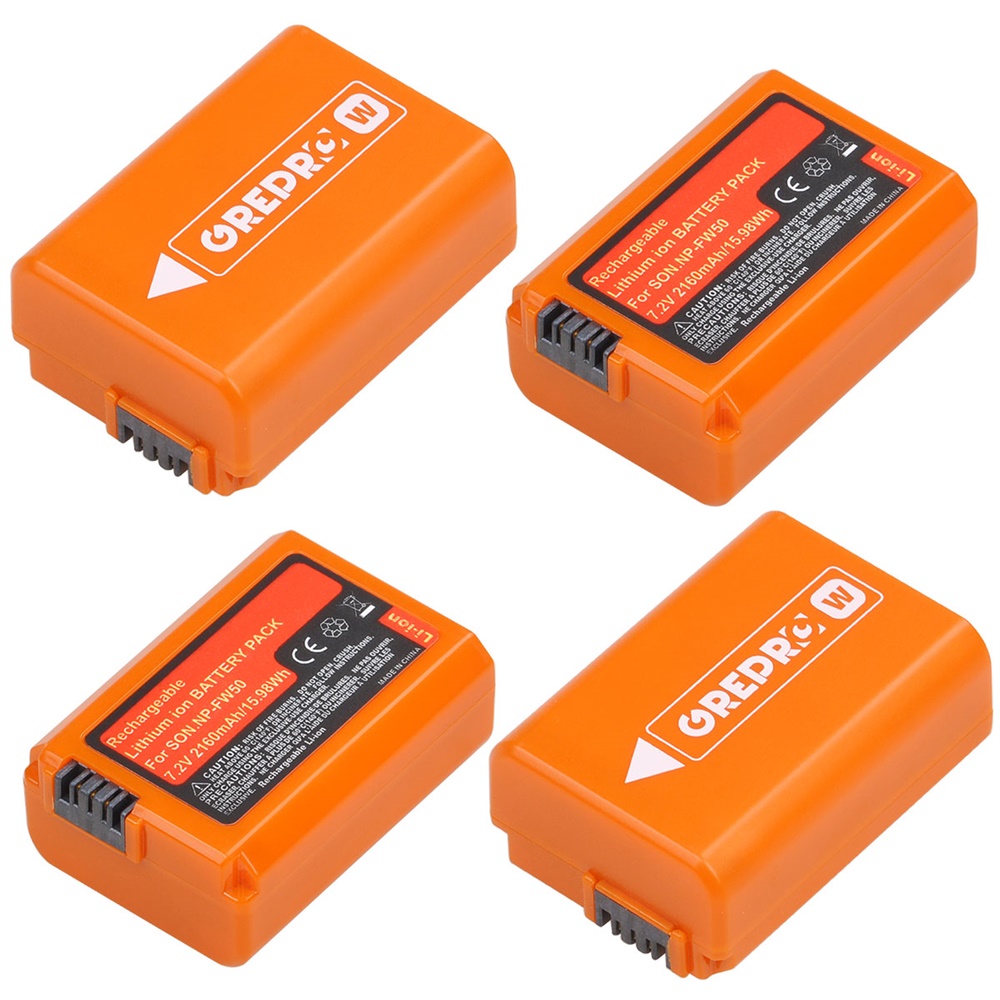 Pin np-fw50 2160mah cho sony alpha a6500 a6300 a6400 a6000 a5000 3000 an ex-3 a7 a7m2 a7r 7sm2 7m2 a33 a35 a37 a55