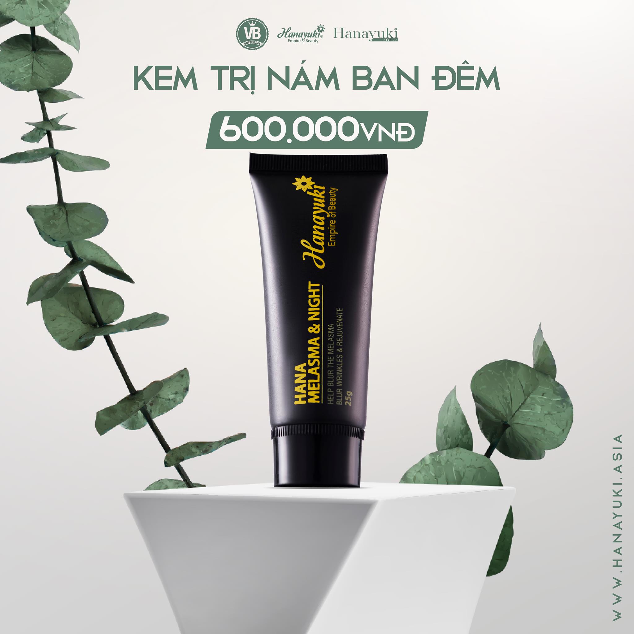 Kem Trị Nám Hanayuki - Hana Melasma Night