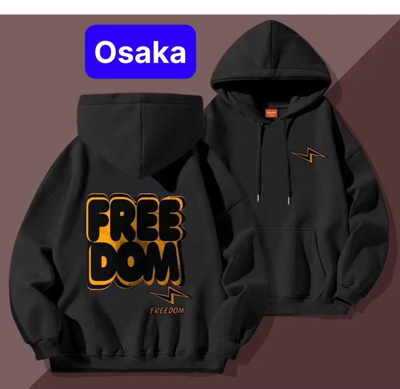 ÁO KHOÁC HOODIE NAM NỮ UNISEX CHẤT NỈ DÀY MỊN FREEDOM FROM RỘNG PHONG CACH HOT TREND - OSAKA FASHION