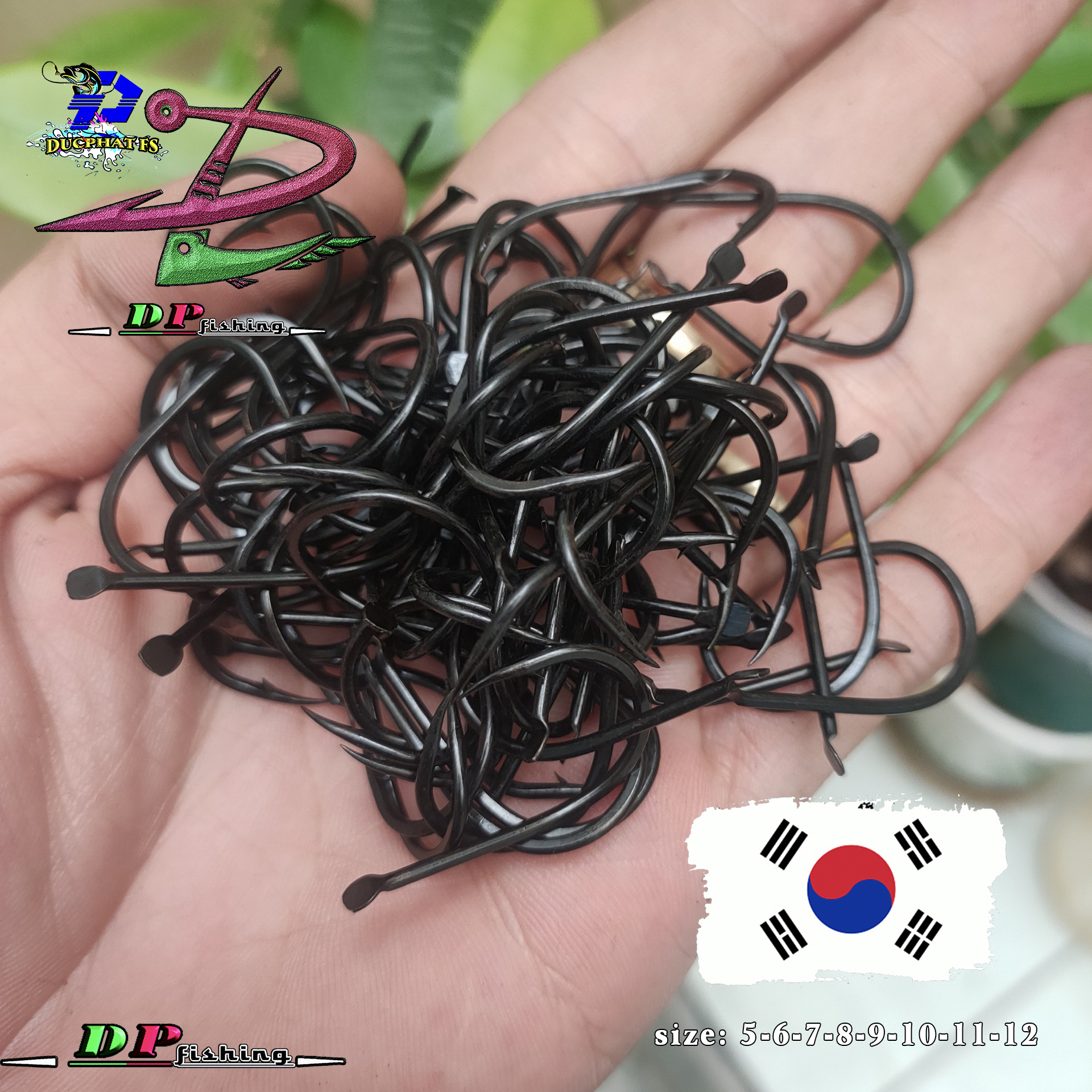 Lưỡi câu cá chép, trôi , trắm, tra. LƯỠI SÉT korea siêu nhậy, sắc bén.