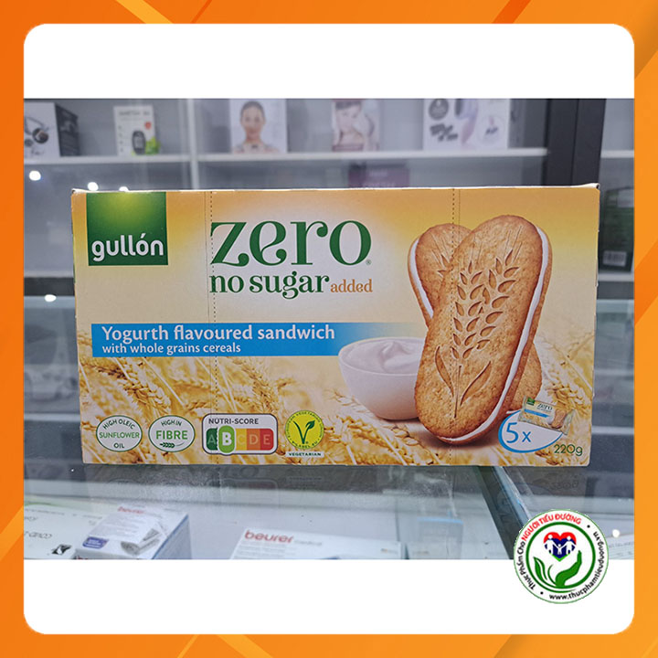 [HCM]Bánh Gullon ăn kiêng không đường nhân sữa chua 220g