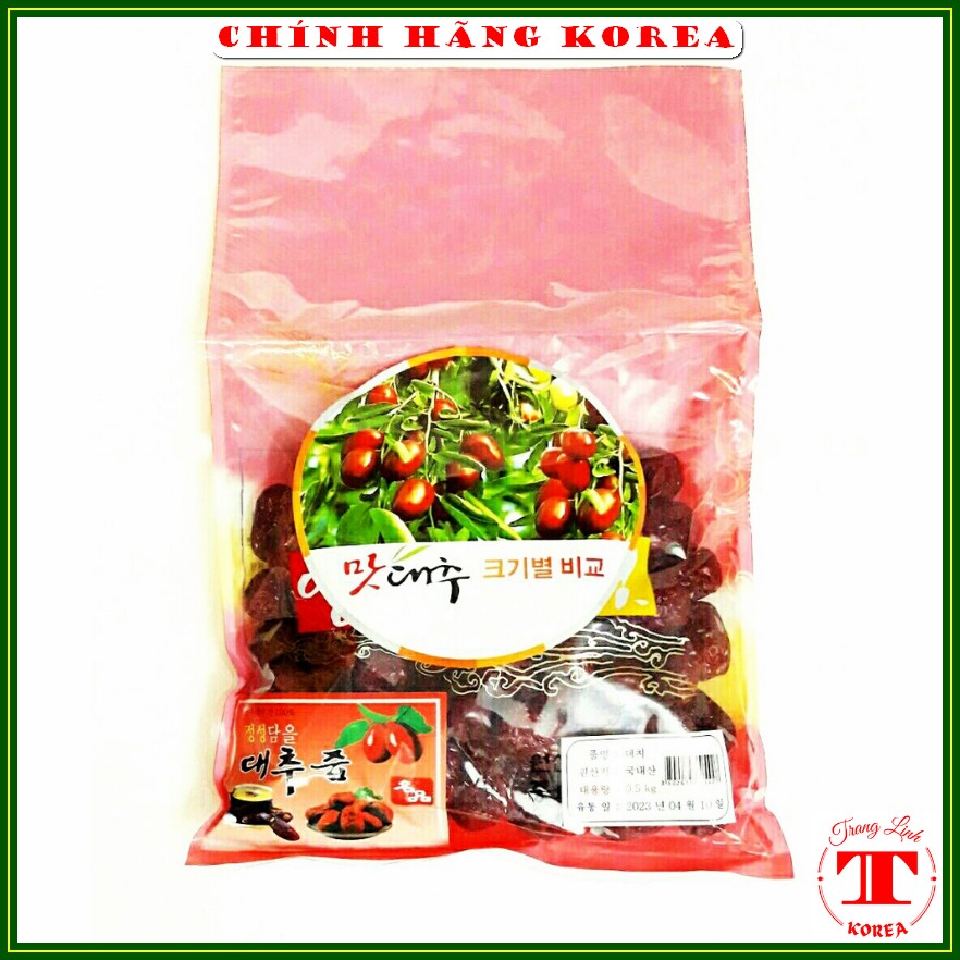 Táo đỏ hàn quốc sấy khô, túi 500gr - Trái cây sấy khô chính hãng - tranglinhkorea