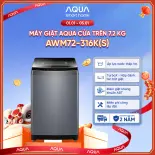 [SALE SỐC] Máy giặt Aqua 7.2 kg AWM72-316K(S) - Bảo hành 2 năm - Hỗ trợ lắp đặt