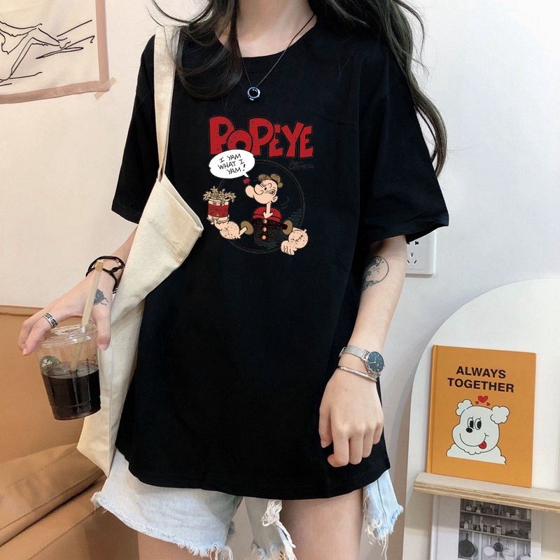 Áo phông thun in hình popeye
