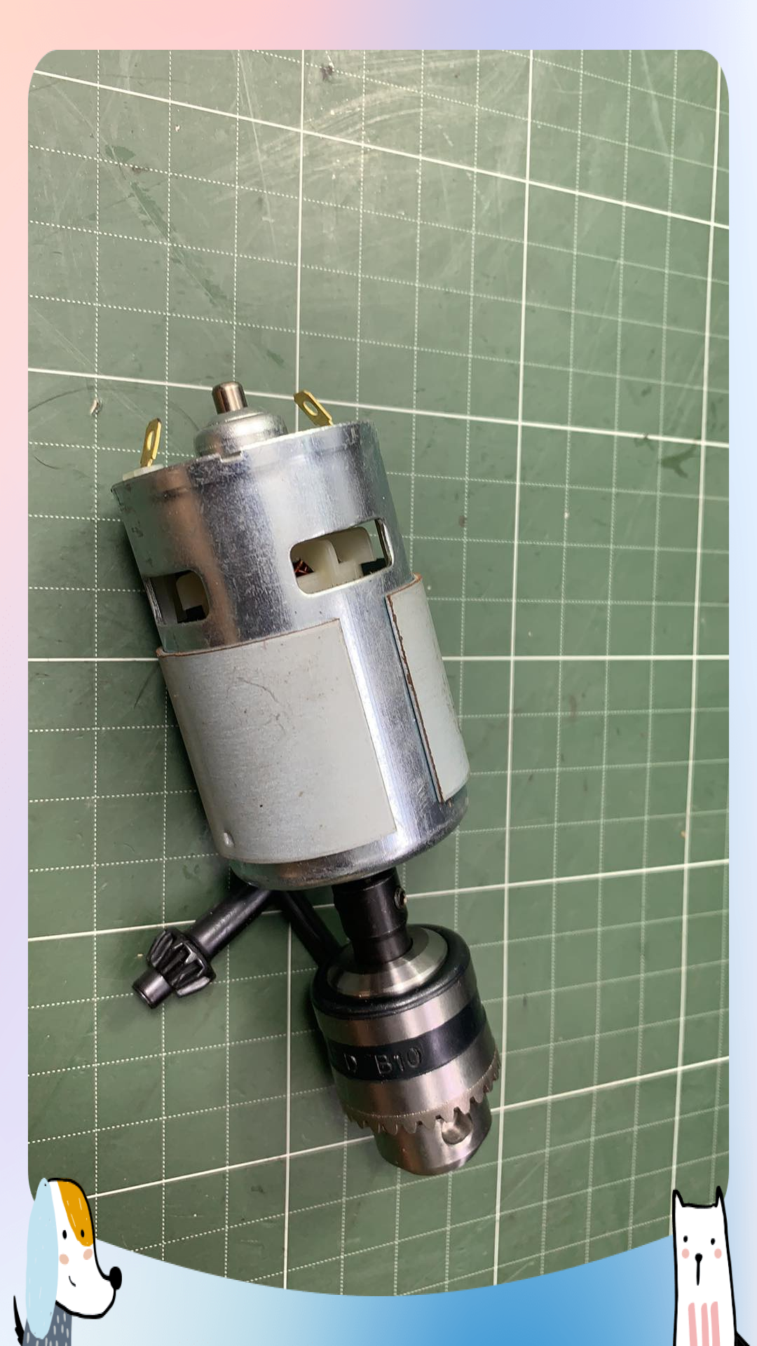 Combo chế máy khoan mini dùng mô tơ 775