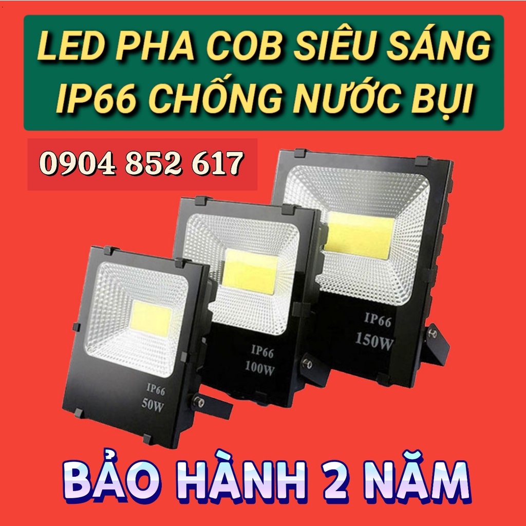 Đèn pha led 200w 150w 100w 50w 30w 20w chống nước chống bụi ip66 chiếu hắt ngoài trời