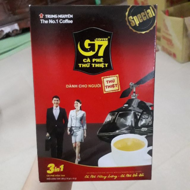 [Hàng Có Tem] Cafe G7 Hòa Tan 3 in 1 Trung Nguyên Hộp 288g 18 Gói Cà Phê Số 1