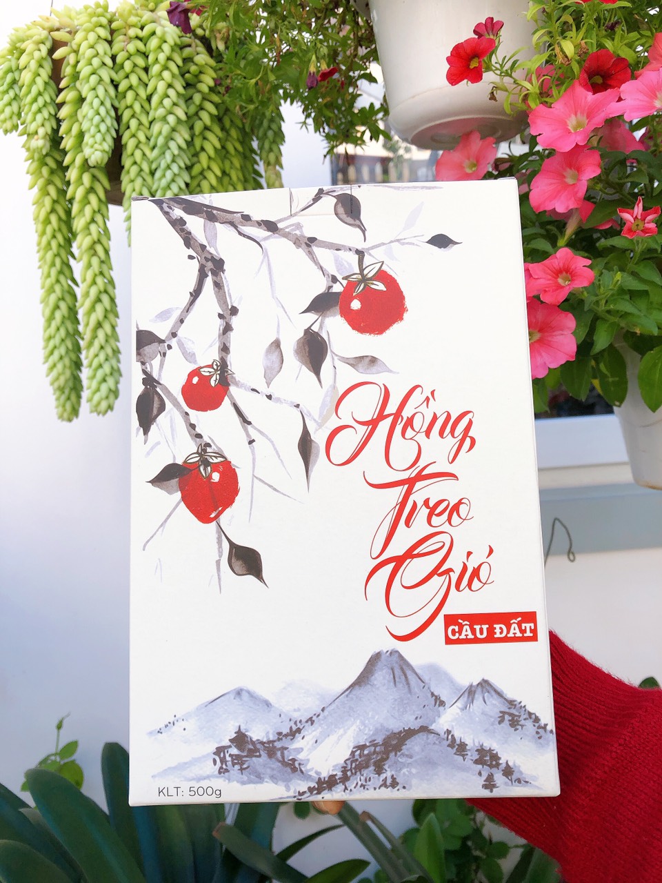 Hồng treo gió Đà Lạt công nghệ Nhật Bản - ダラット干し柿作、日本の技術で - Đạt tiêu chuẩn xuất khẩu Châu Âu - 500 gram (0.5kg)