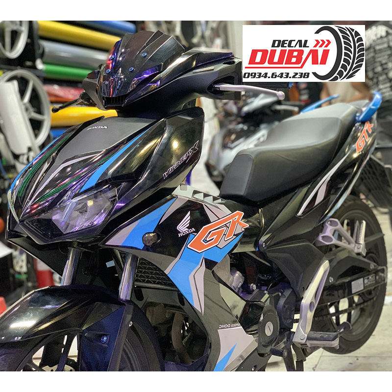 Tem Trùm Winner X Đen Xanh GTR