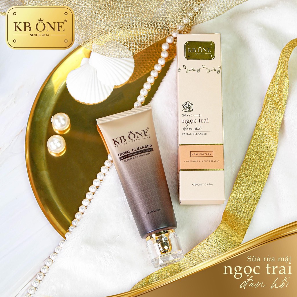 Sữa rửa mặt ngọc trai trắng da ngừa mụn kbone 100ml