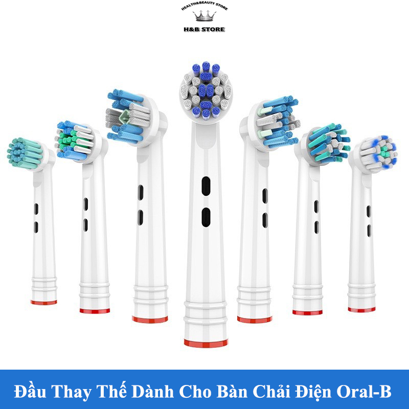 Combo 4 đầu bàn chải dành cho bàn chải điện oral-b, đầu bàn chải thay thế dành cho bàn chải oral-b