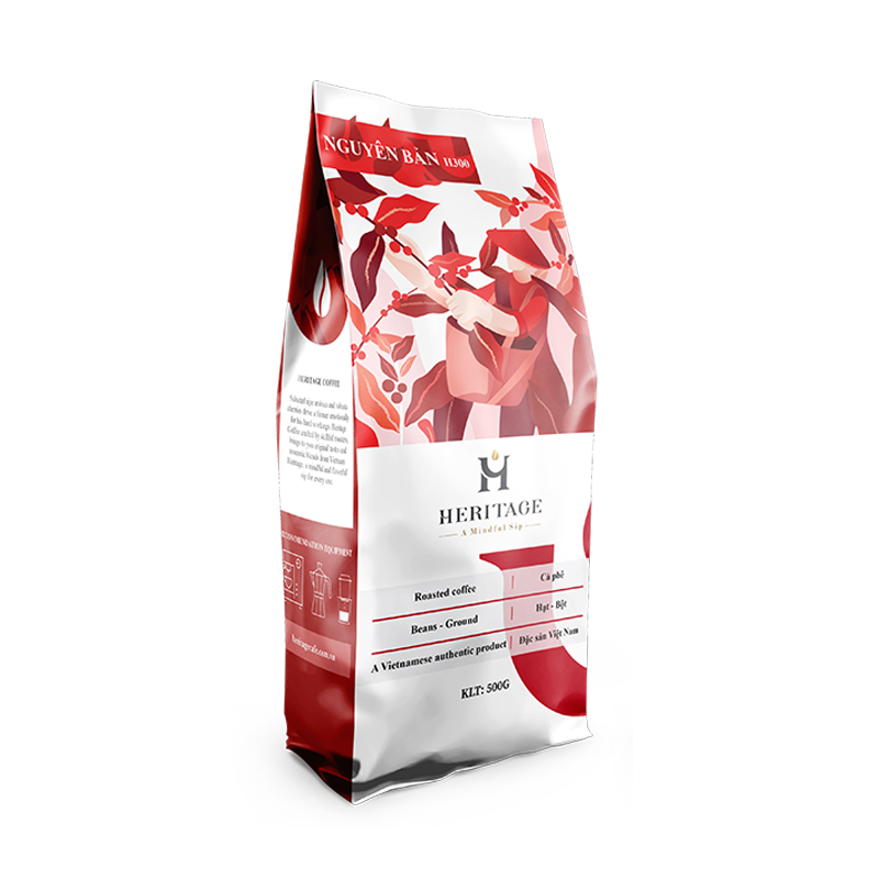 Cà phê pha phin Heritage Nguyên bản H300 - Bột cà phê pha phin