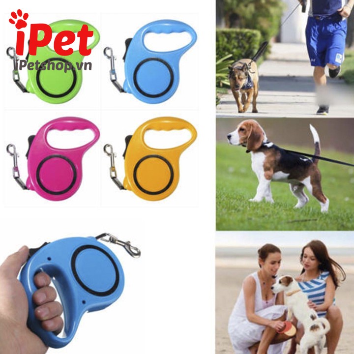 Dây dắt tự động cho thú cưng chó mèo 3m