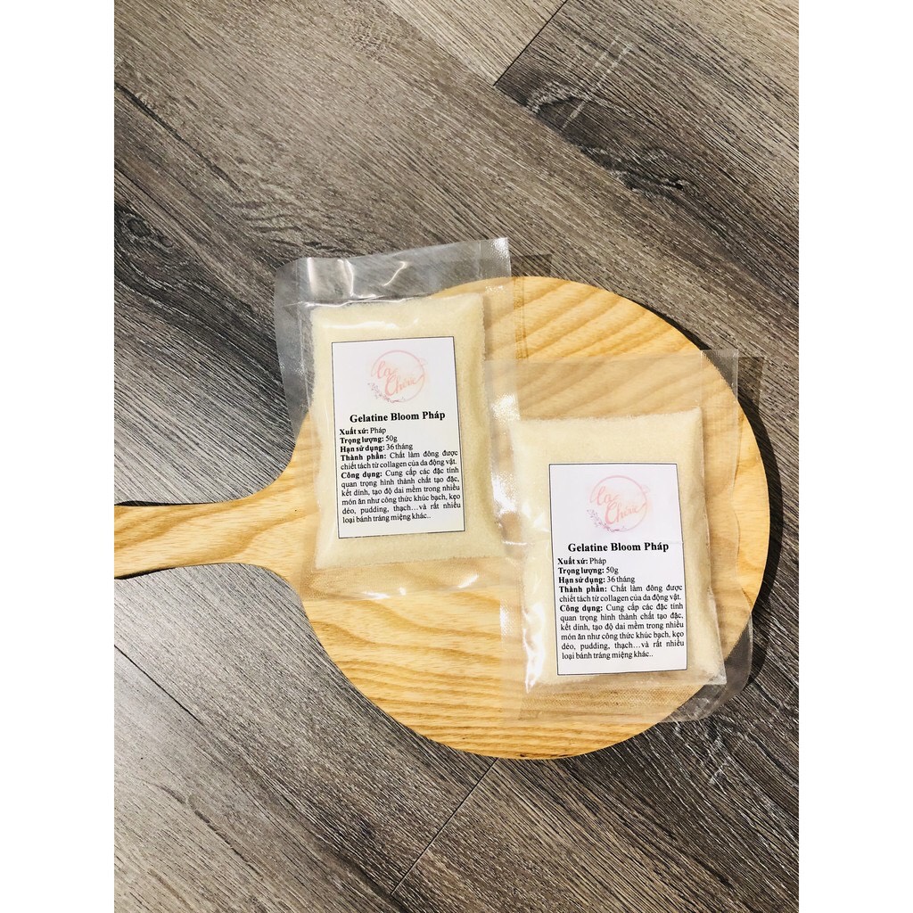 Gelatine Bloom Pháp 50gr