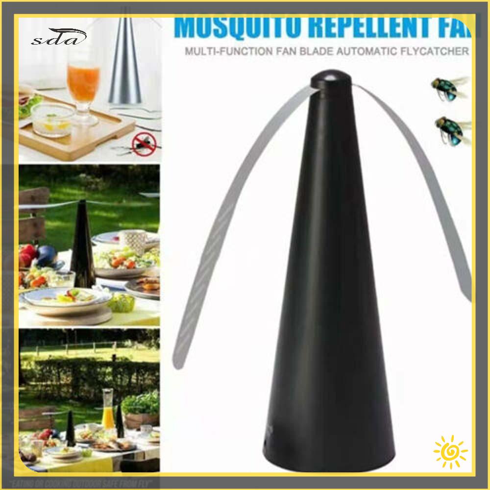 2 X Automatic Fly Trap Repellent Fan Outdoor Automatic Fly Trap Repellent Fan Keep Flies Bugs Away From Your Food