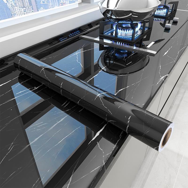 5m *60cm decal cách nhiệt- decal cuộn cao cấp- giấy dán tường vân đá- decal bếp cách nhiệt có keo sẵ