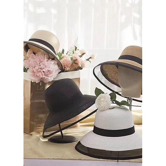 Mũ cói rộng vành đi biển nam nữ- Nón rộng vành đi biển cói mềm thuận tiện gấp gọn - Nón rộng vành đi biển hottrend