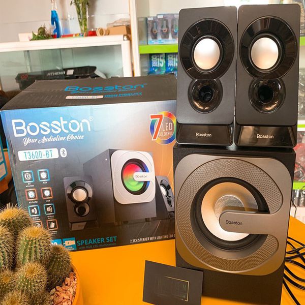 Loa Bluetooth Bosston T3600-BT 2.1 Đèn Led RGB - VSP Loa Bosston T3600 Giá Tốt T07/2023