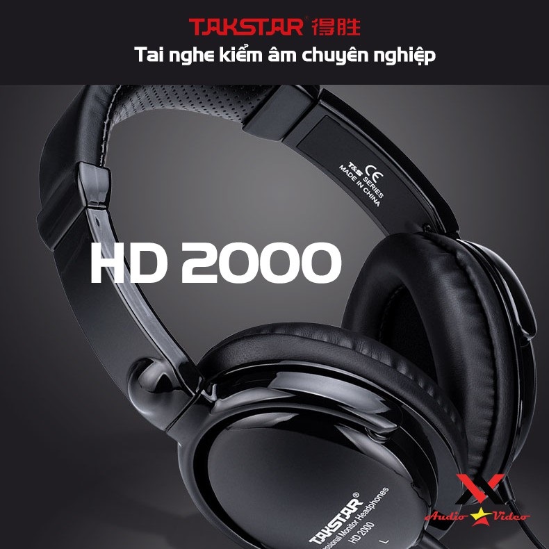 [HCM]Tai Nghe Chuẩn Phòng ThuTakstar HD 2000 - Tai Nghe Kiểm Âm Chất Lượng Cao Chuyên Dùng  Dùng Thu Âm Mix Nhạc Âm Thanh Trung Thực Rất Thanh Và Rõ Voice Chống Ồn Thiết Kế Sang Trọng Lớp Sơn Phủ Cao Cấp Lớp Đệm Mềm Mại BH 12T