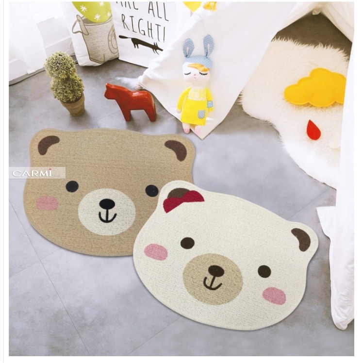 Thảm lau chân Carmi hình gấu xinh xắn