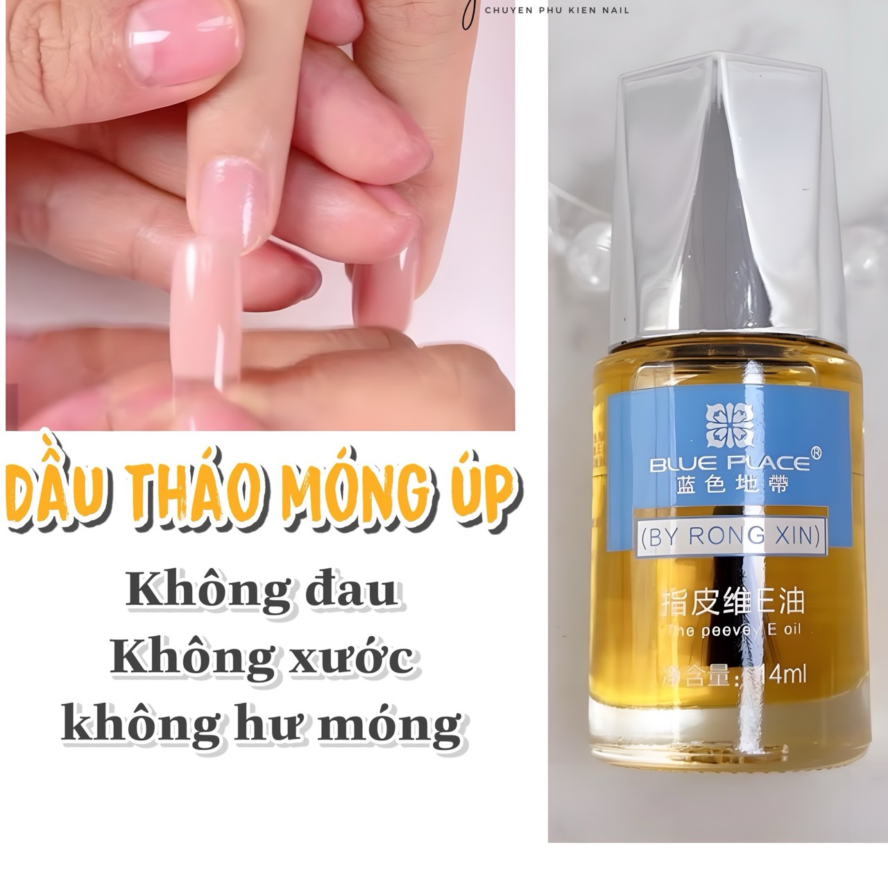 Dầu tháo móng úp blue place 14ml, dầu dưỡng viền móng - tgn937