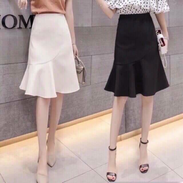 Chân váy nữ công sở đuôi cá dáng dài