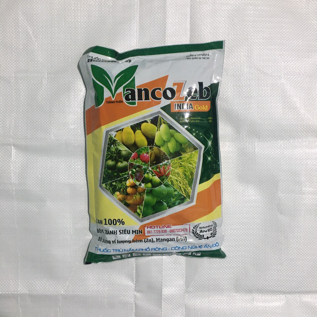 Thuốc trừ nấm bệnh mancozeb xanh 80wp túi 1kg ngăn ngừa nấm bệnh trên mọi cây trồng.