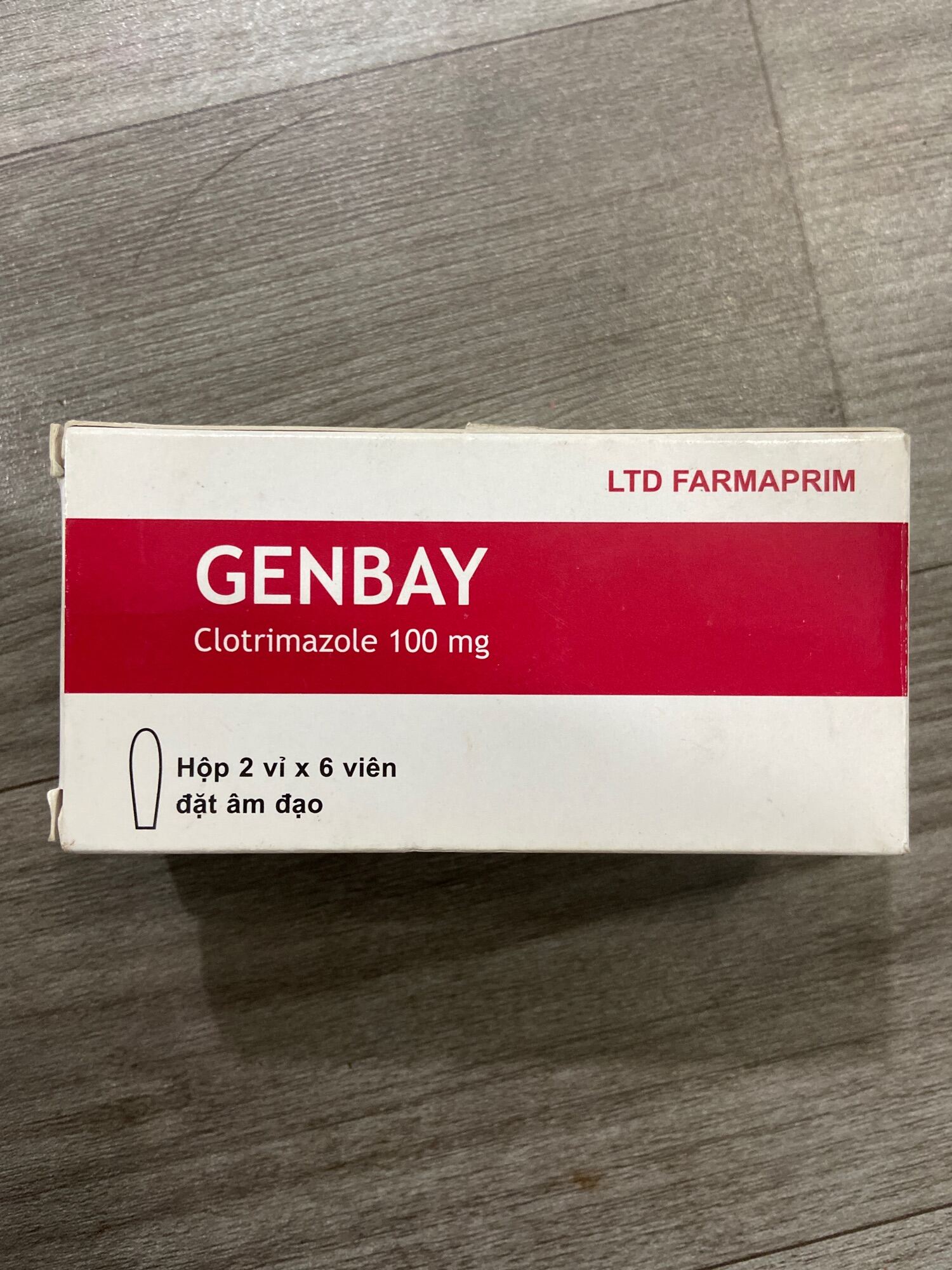 Viên đặt phụ khoa GENBAY hộp 12 viên nang mềm Đức Nghiệp Pharmacy