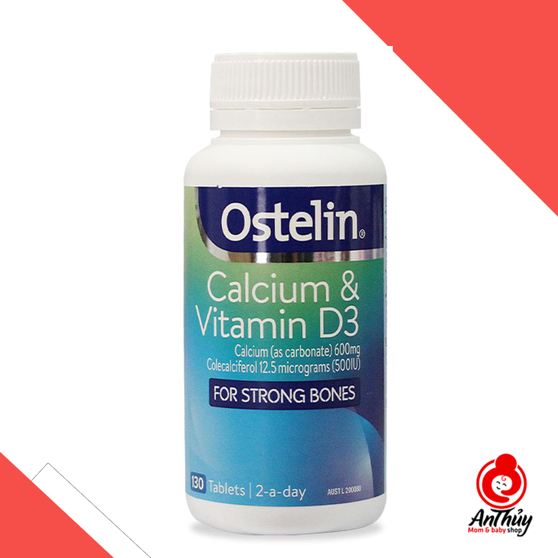 Ostelin Vitamin D & Calcium cho bà bầu 130 viên của Úc