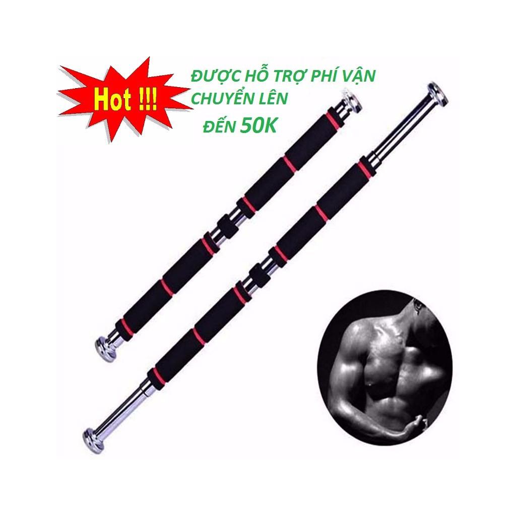 Xà Đơn Gắn Cửa Thông Minh 80x130cm,Xa Ngang Tap The Duc,Xà đơn treo tường,Xà đơn treo tường Verygood 80-130cm,Hô trợ Thoát Vị Đĩa Đệm 80-130Cm Loại Xịn,Inox 304 Chắc Chắn,Chống Rỉ Cao Cấp