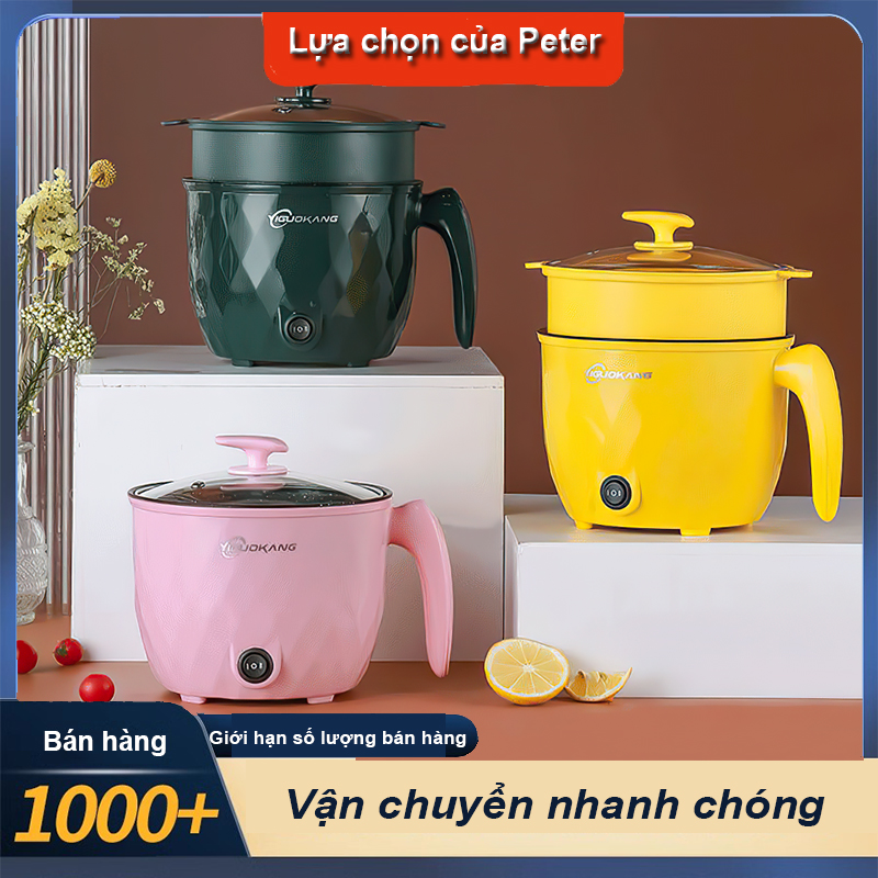 Nồi Cơm Điện Mini Đơn Giản Mới Để Nồi cơm điện mini đa năng nấu cháo, hầm xương, hấp, luộc,Nồi Cơm Điện Hai Lớp Đa Năng Cao Cấp