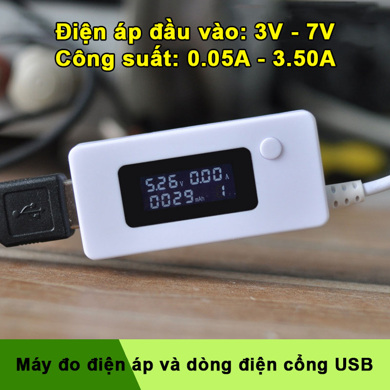 Máy đo dòng điện và điện áp cổng usb kcx-017