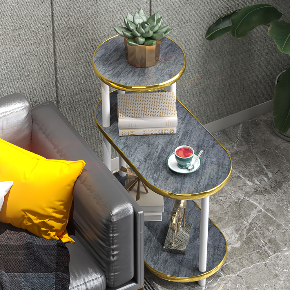 Bàn tab sofa 3 tầng - bàn trà phòng khách phong cách bắc âu trang trí nhà cửa