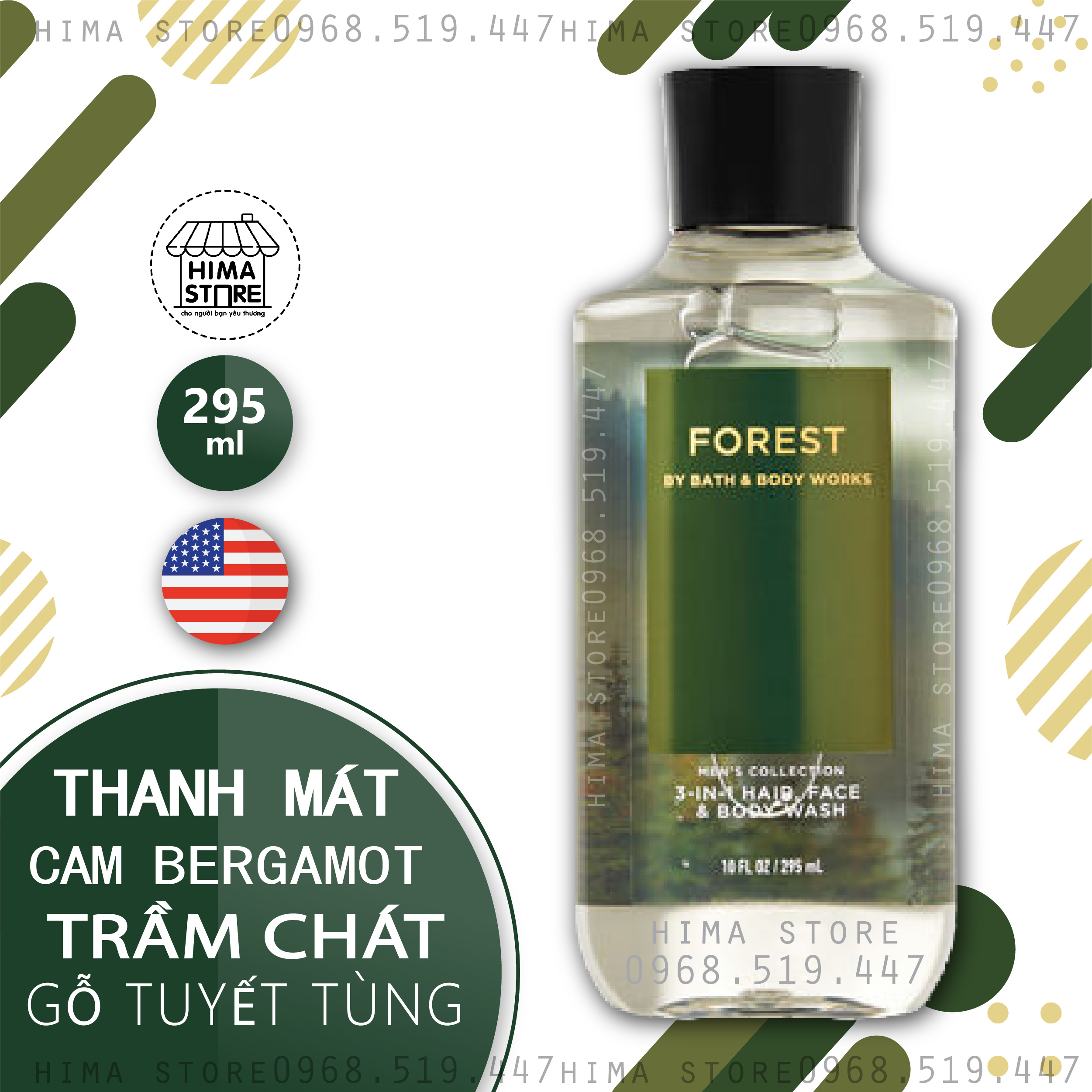 [HCM]Sữa Tắm Toàn Thân Bath & Body Works Shower Gel - FOREST (295ml)