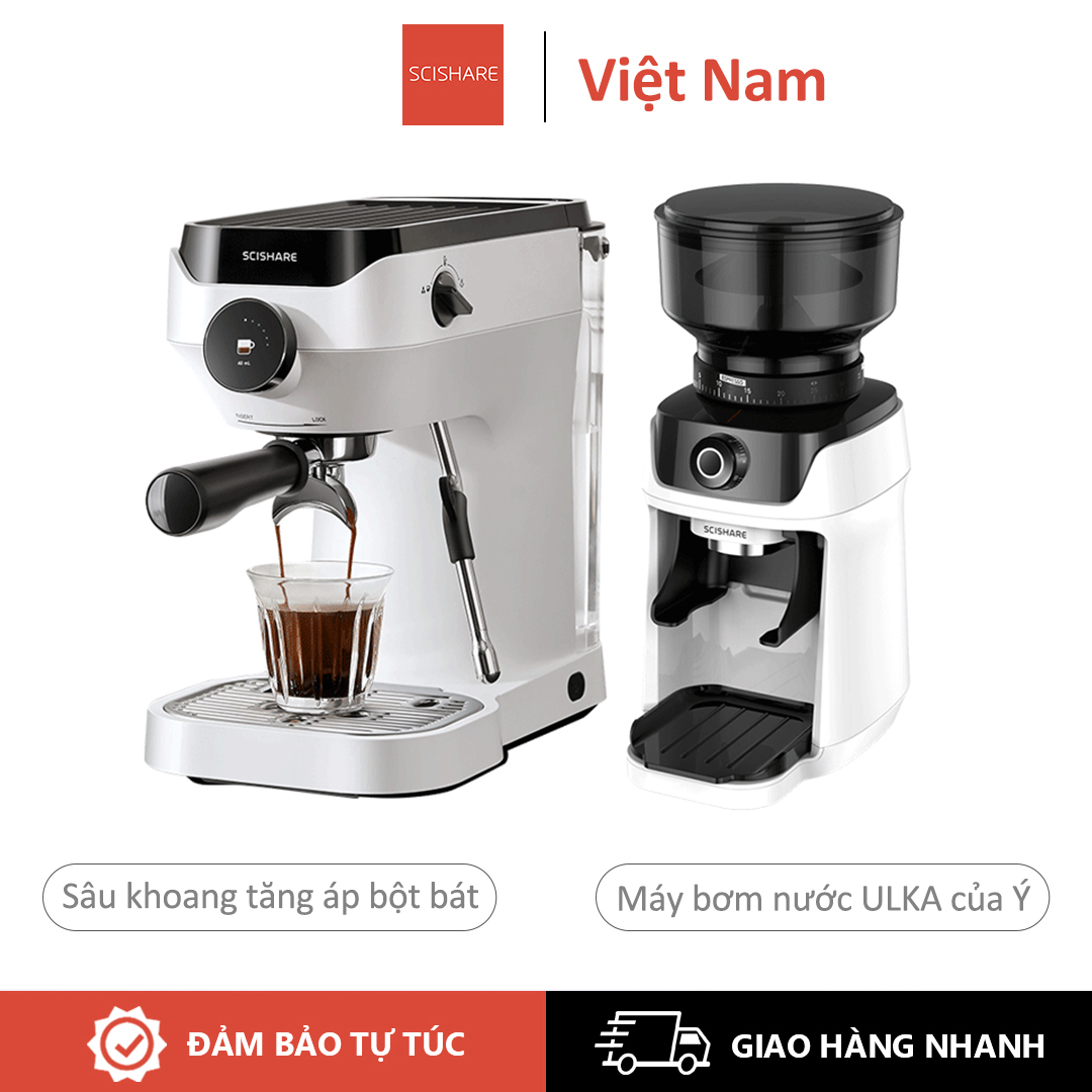 Máy pha cà phê bán tự động tăng áp SCISHARE Deep Cavity Booster Extract Mini Home Espresso Cup Extract Máy pha cà phê nóng và lạnh