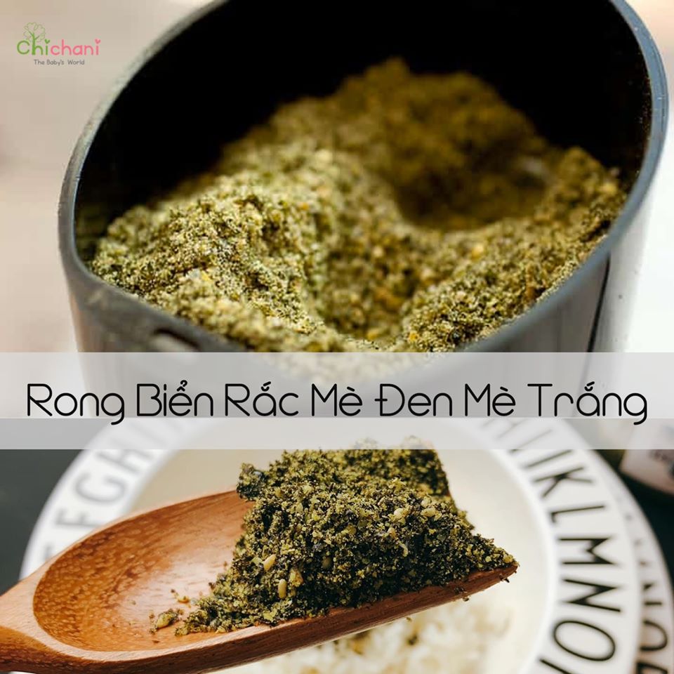 Gia vị rắc cơm cháo ăn dặm cho bé 6m+ rong biển đã tách muối 6m++