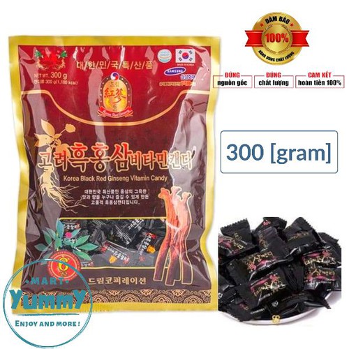Kẹo sâm đen Hàn Quốc 300 gram ( Kẹo Hắc Sâm Hàn Quốc)