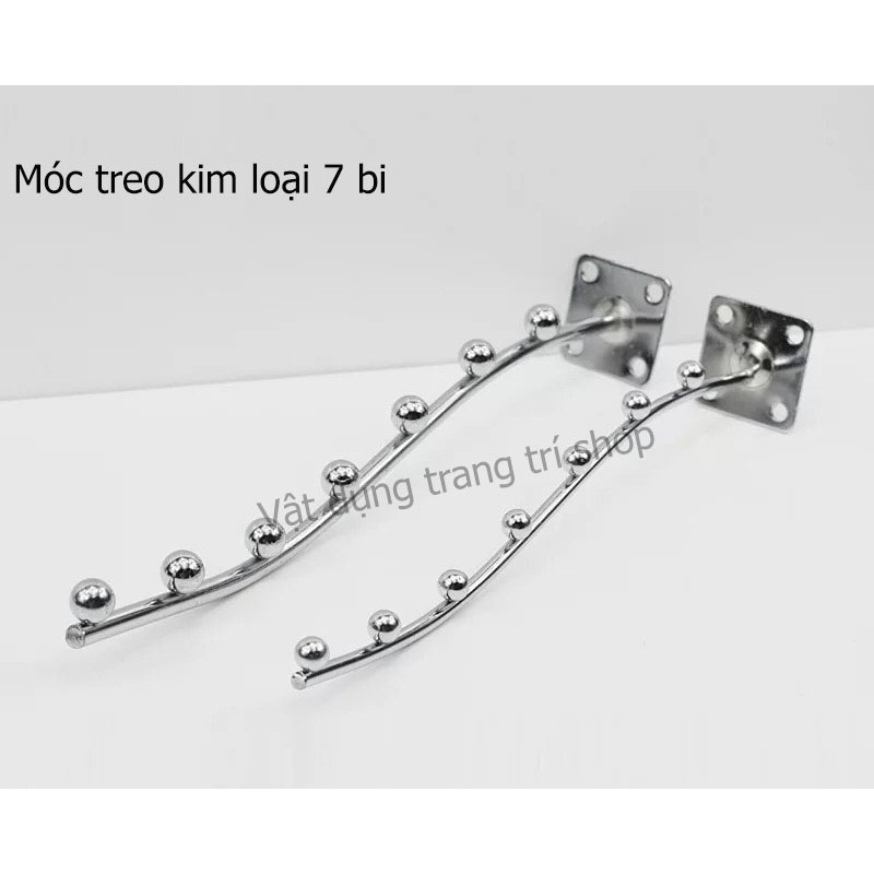Tay bi sắt, móc bi treo quần áo, móc gắn tường