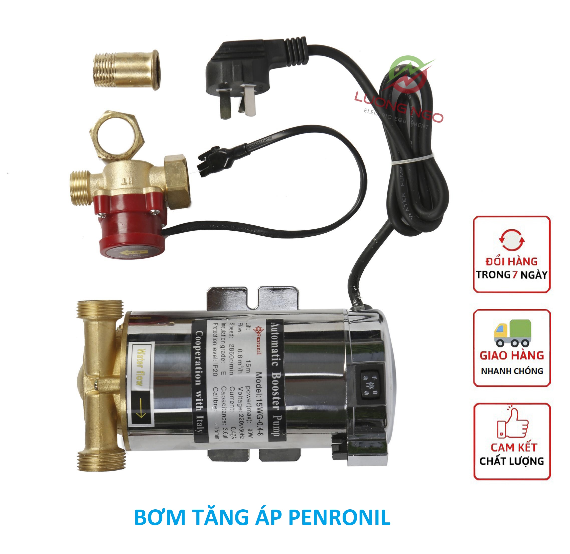 Bơm tăng áp Peroni có rơle tự ngắt