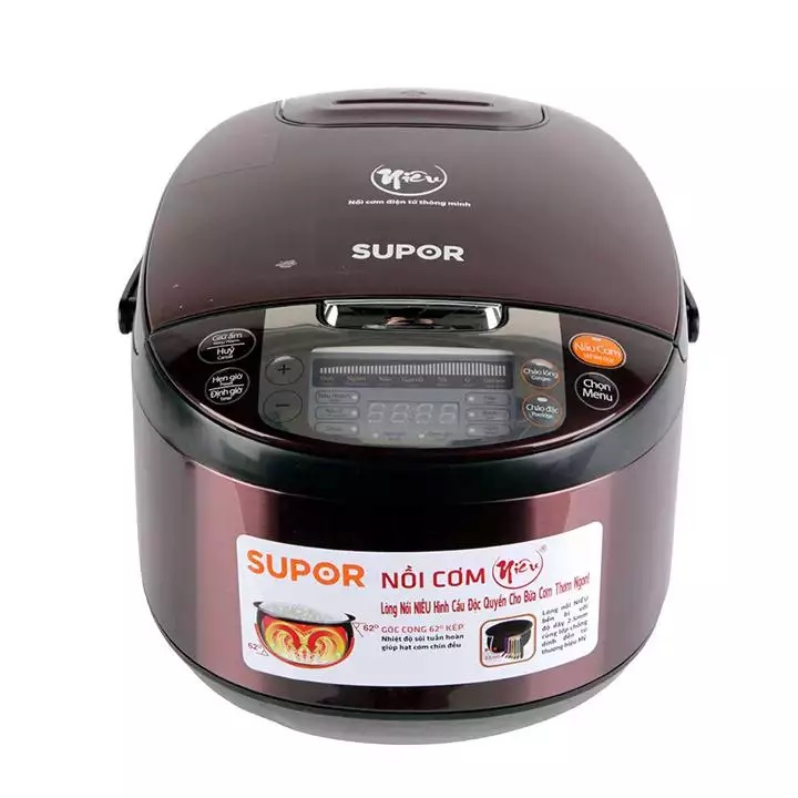 [HCM][Trả góp 0%]Nồi cơm điện tử Supor 1.8 lít 50FCDMX-036