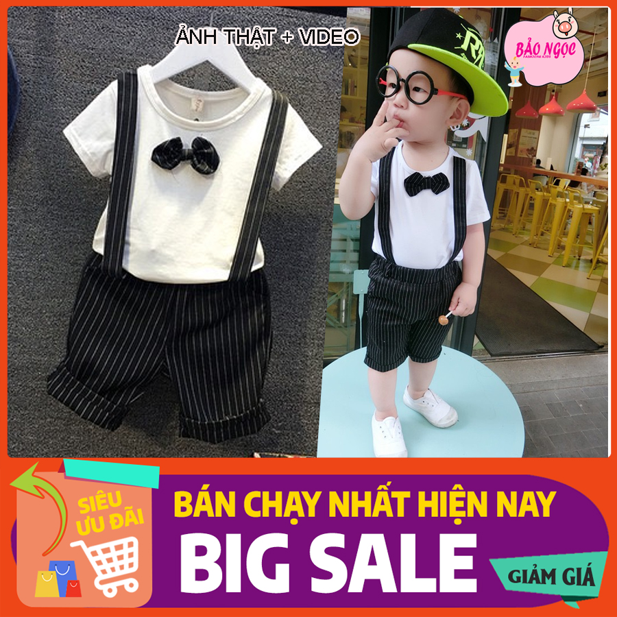 [HCM]Quần Áo Trẻ Em Sét Công Tử Bạc Liêu Bé Trai 6-22kg Chất Vải Cotton Mềm Mịn Co GIÃN Thấm Hút Tốt MÃ SP S027 BNFSKIDS