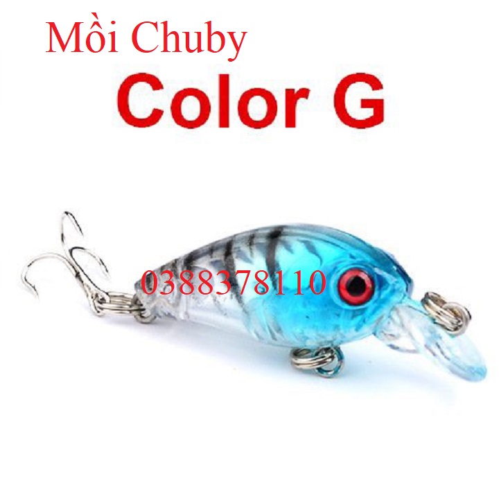 Cá giả câu, mồi chuby chuyên dùng câu lure cao cấp