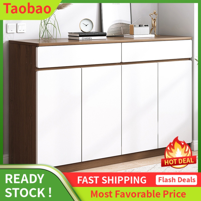 LZD  Tủ Đựng Giày Gia Dụng Đồ Gia Dụng Màu Gỗ Rắn Công Suất Lớn Tủ Hiên Đơn Giản Ban Công Tủ Đựng Đồ Nhiều Tầng Kệ Đựng Giày Đơn Giản