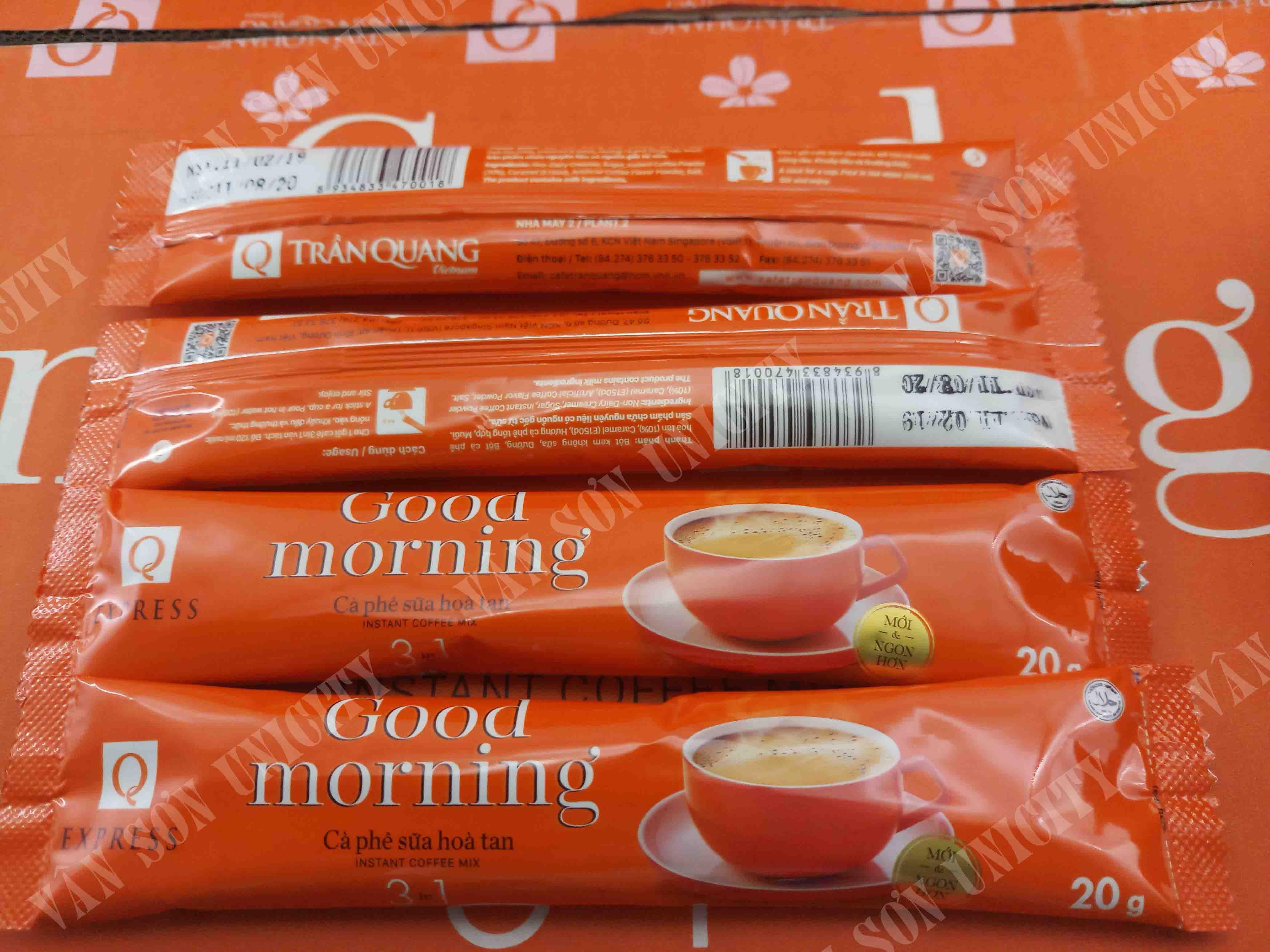 02 CÀ PHÊ SỮA GOOD MORNING TRẦN QUANG (24goi*20g)