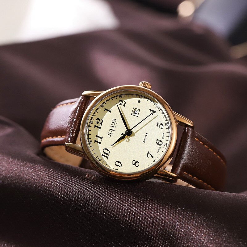 Julius official | đồng hồ nữ julius ja508 dây da