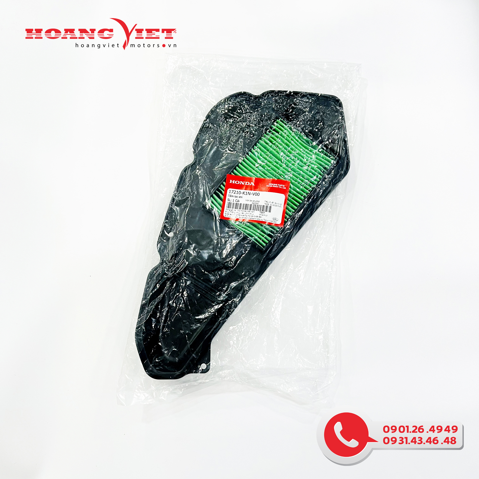 Tấm lọc khí - honda sh mode đời mới - 17210k1nv00