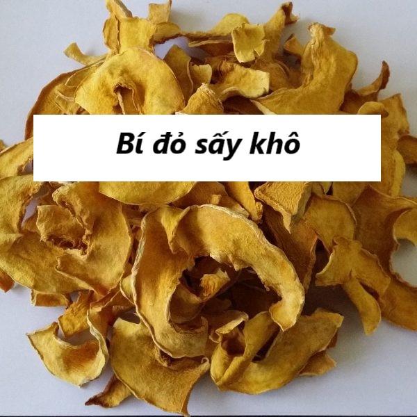 Bí đỏ sấy khô / trà detox bí đỏ - khối lượng 200gram