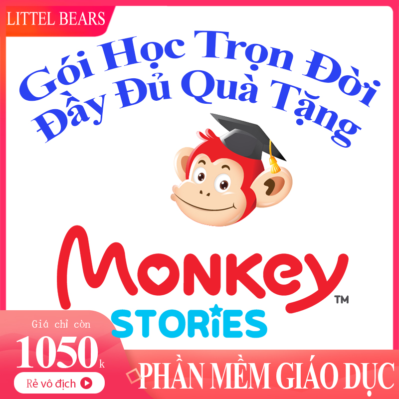 Monkey Stories Trọn Đời Little Bears, Phần Mềm Học Tiếng Anh Cho Bé