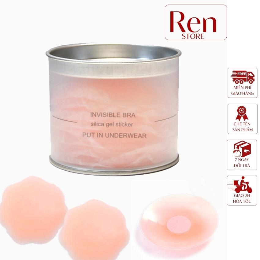 Combo 2 hộp dán ngực ti silicon, dán ti hộp 5 cặp sử dụng nhiều lần renzi store official h02,999