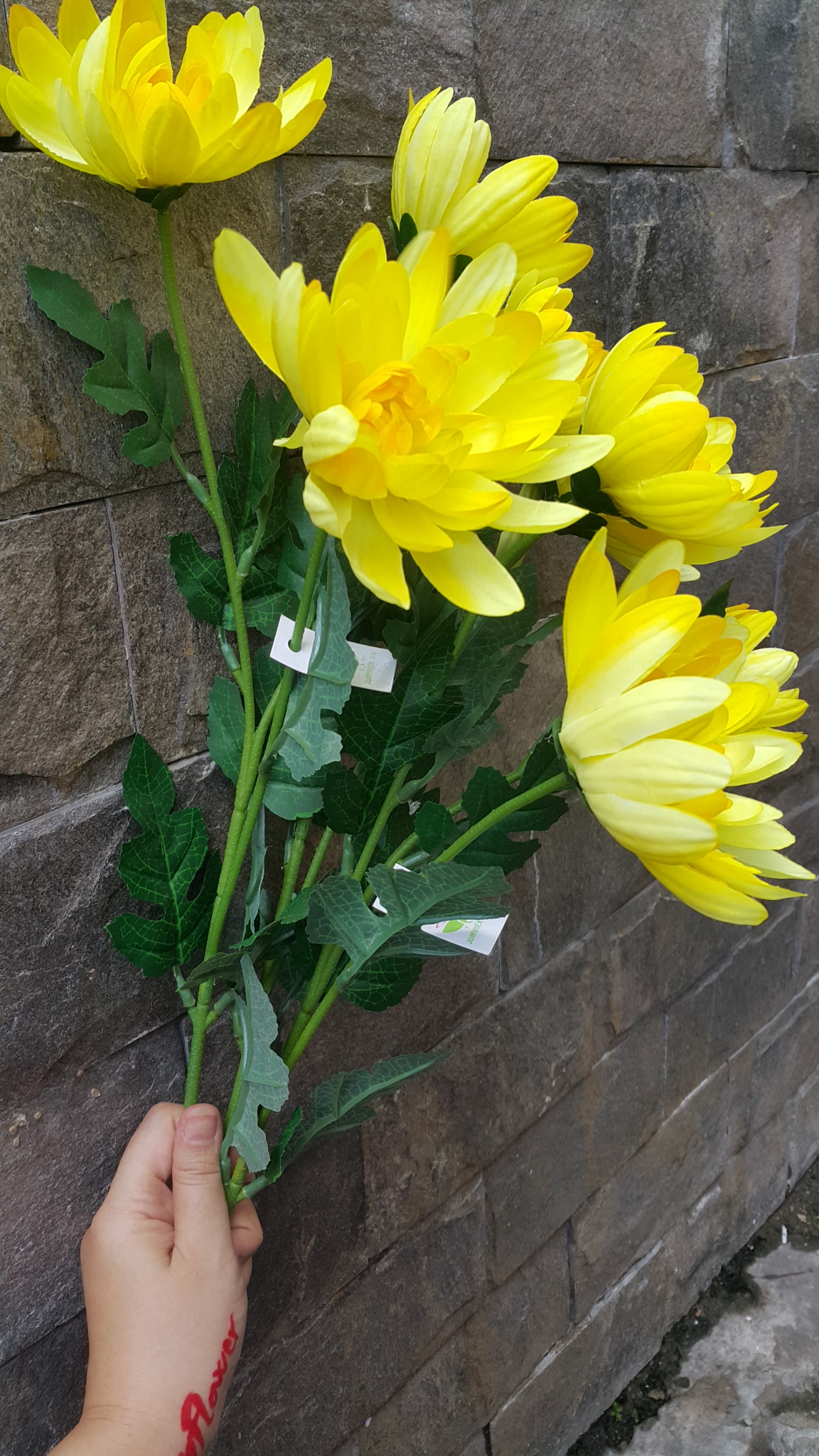 [HCM]1 cành cúc lưới giả 3 bông - Hoa giả - Hương Flower